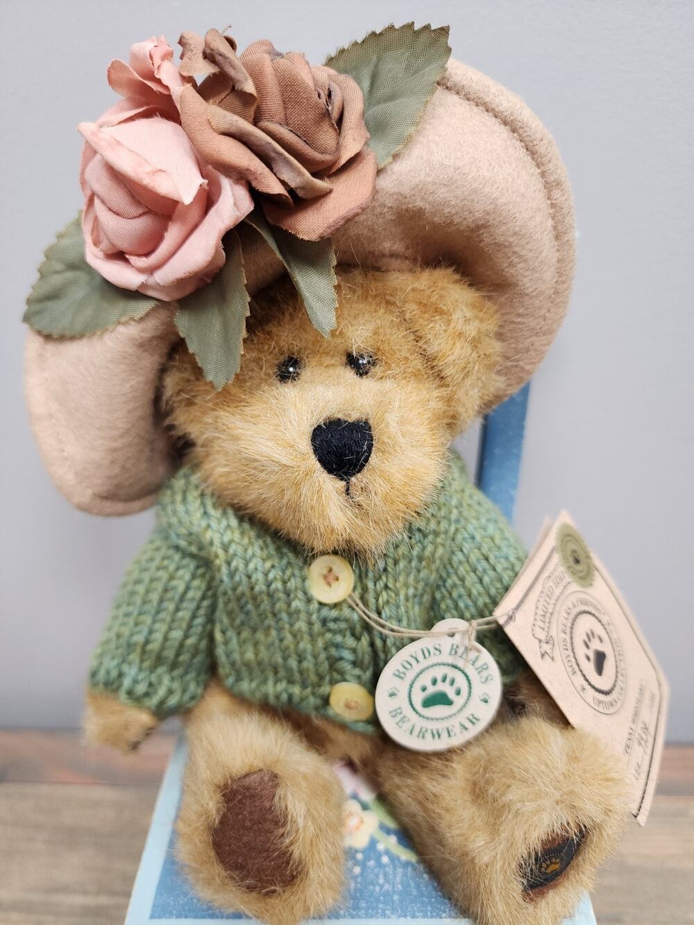 Boyds Uptown Collection Penny Whistleby Limited Ed 8in Bear Hat Sweater 900251